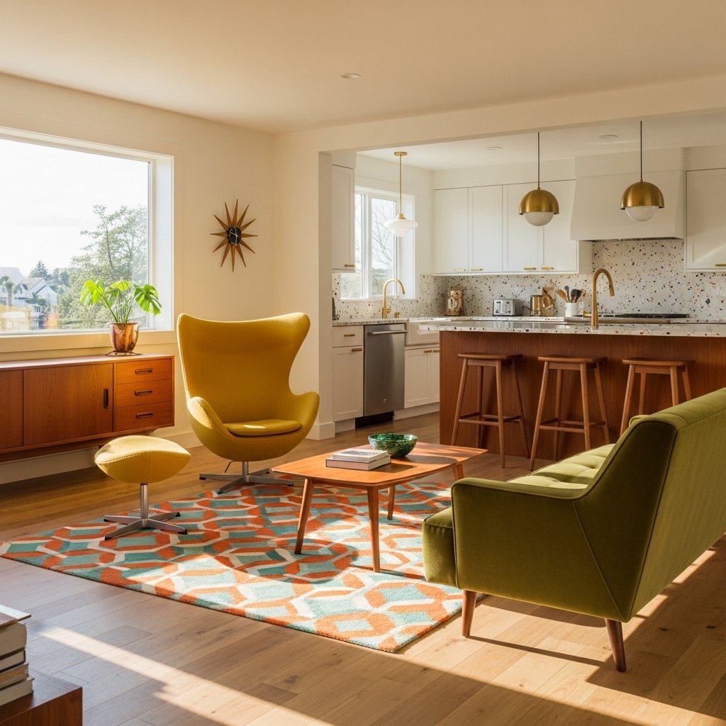 Mid-Century Modern Open Plan