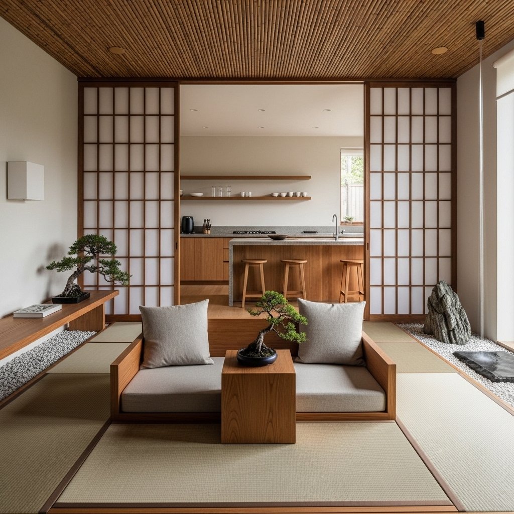 Japanese-Inspired Zen Open Concept