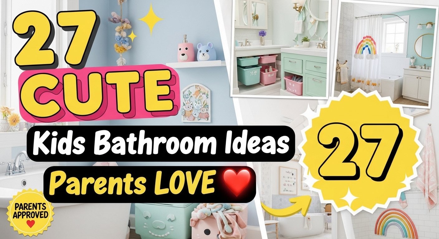 27 Cute Kids Bathroom Ideas Parents Love