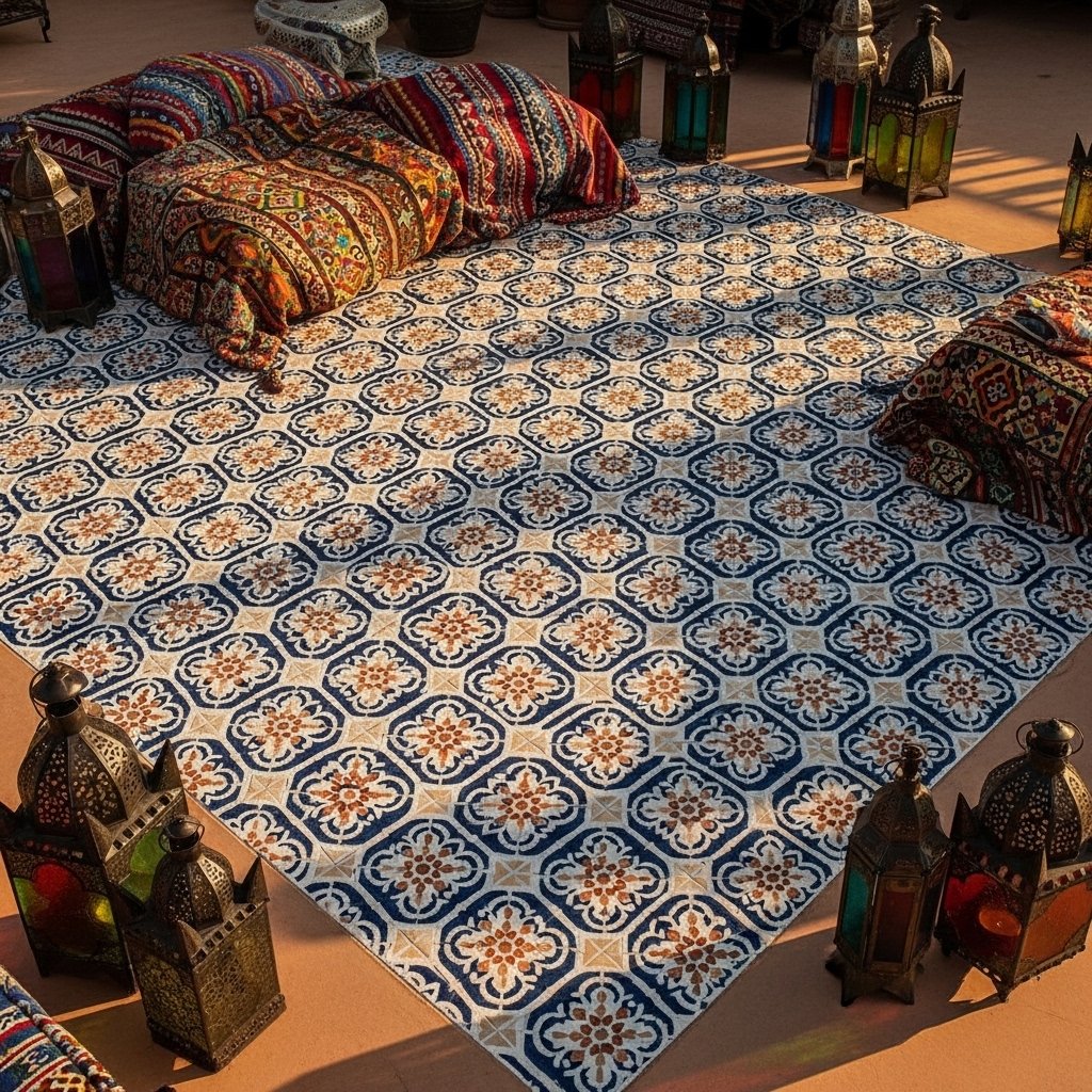 Stenciled Concrete Patterns