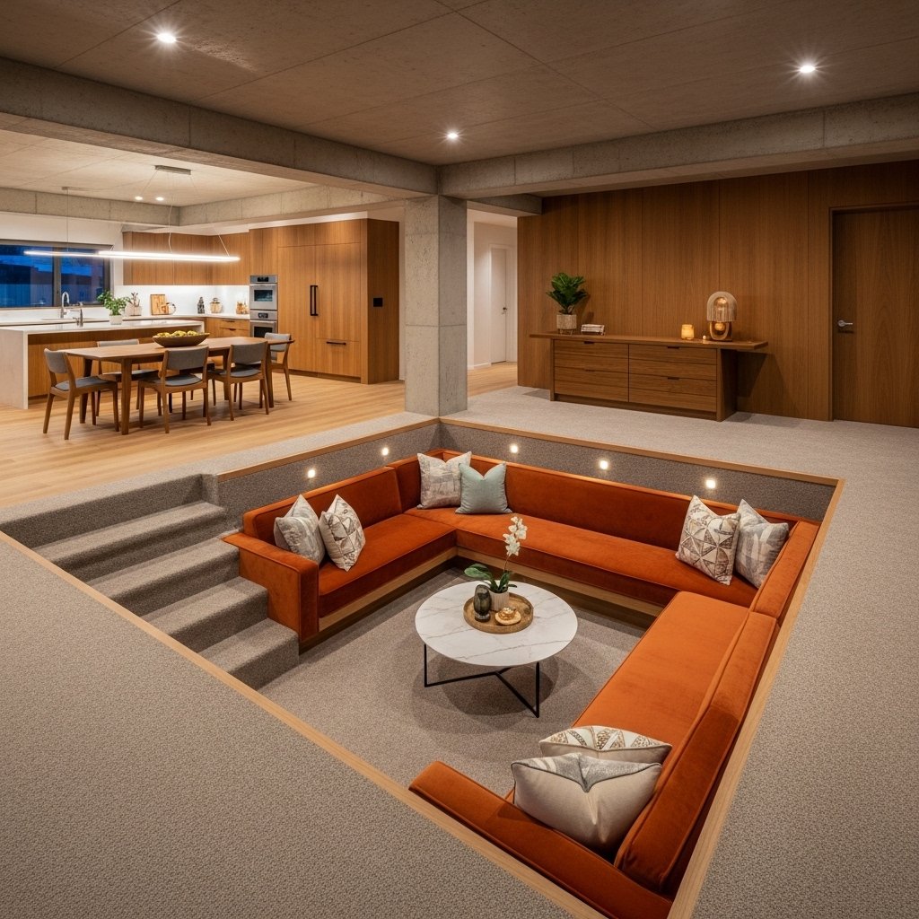 Open Concept with Sunken Living Room