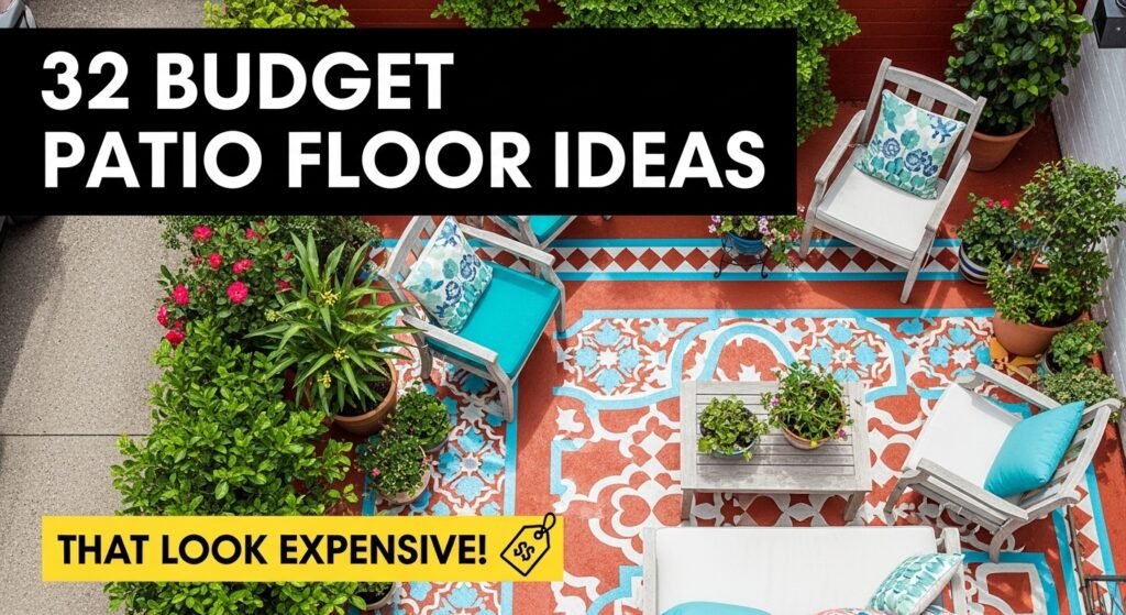 32 Budget Patio Floor Ideas That Look Expensive – Nest Bliss Studio