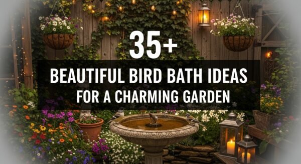 35+ Stunning Bird Bath Ideas to Transform Your Garden into a Bird Paradise