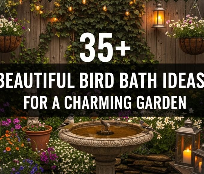 35+ Stunning Bird Bath Ideas to Transform Your Garden into a Bird Paradise