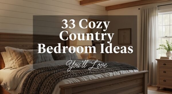 33 Cozy Country Bedroom Ideas You'll Love