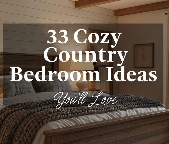 33 Cozy Country Bedroom Ideas You'll Love