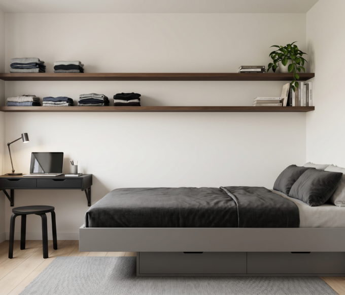18 Space-Saving Small Bedroom Ideas for Men That Maximize Style & Storage