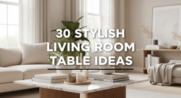 30 Stylish Living Room Table Ideas