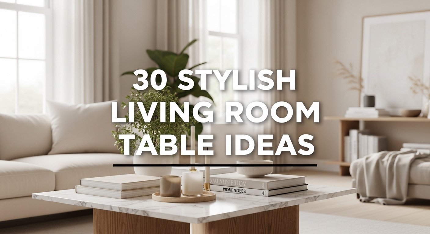 30 Stylish Living Room Table Ideas