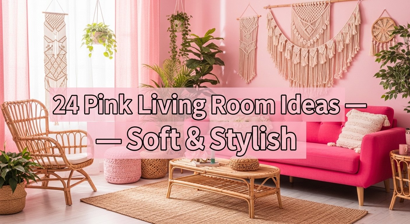 24 Pink Living Room Ideas — Soft & Stylish